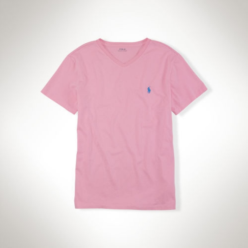 Ralph Lauren Shallow V Neck Pink XL
